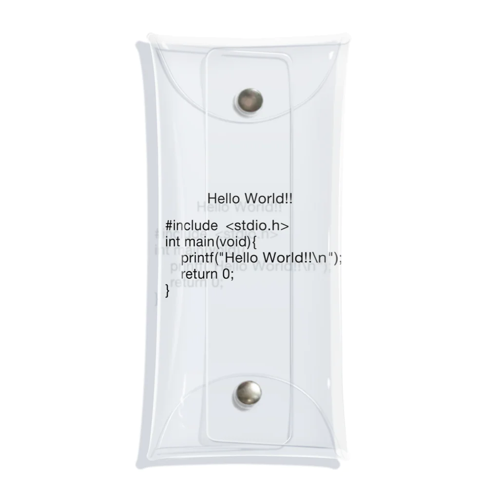 FUNNY JOKESのHello, World!!-C言語- Clear Multipurpose Case