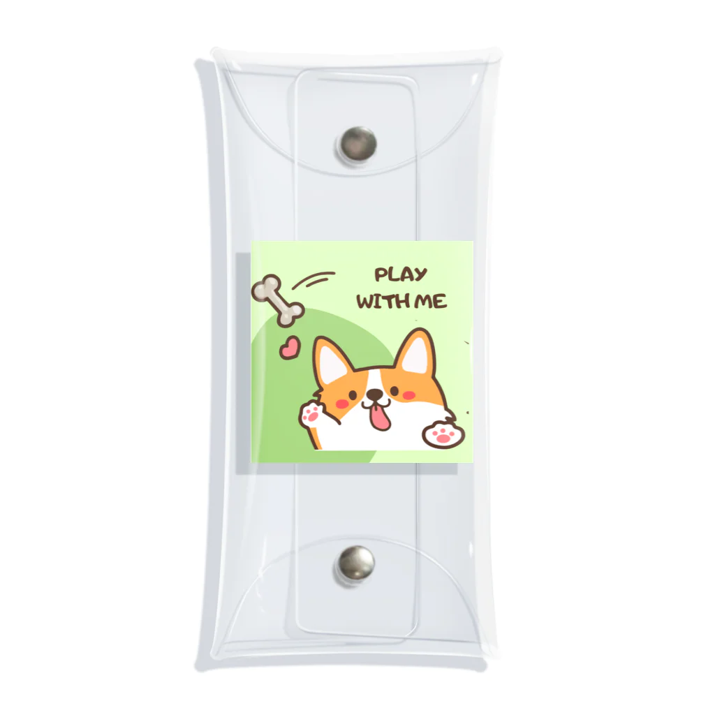 ロイ@イラストレーターHEXANFT販売美麗イラスト描きますのPLAY WITH ME Clear Multipurpose Case