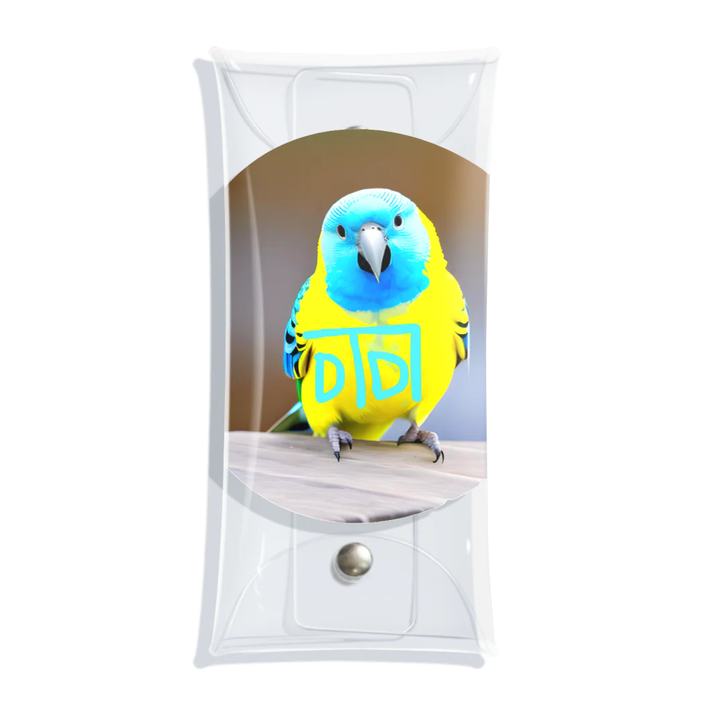 QCの邪気払い　龍体文字「ふ」付き　幸せの青い鳥　ステッカー　他 Clear Multipurpose Case