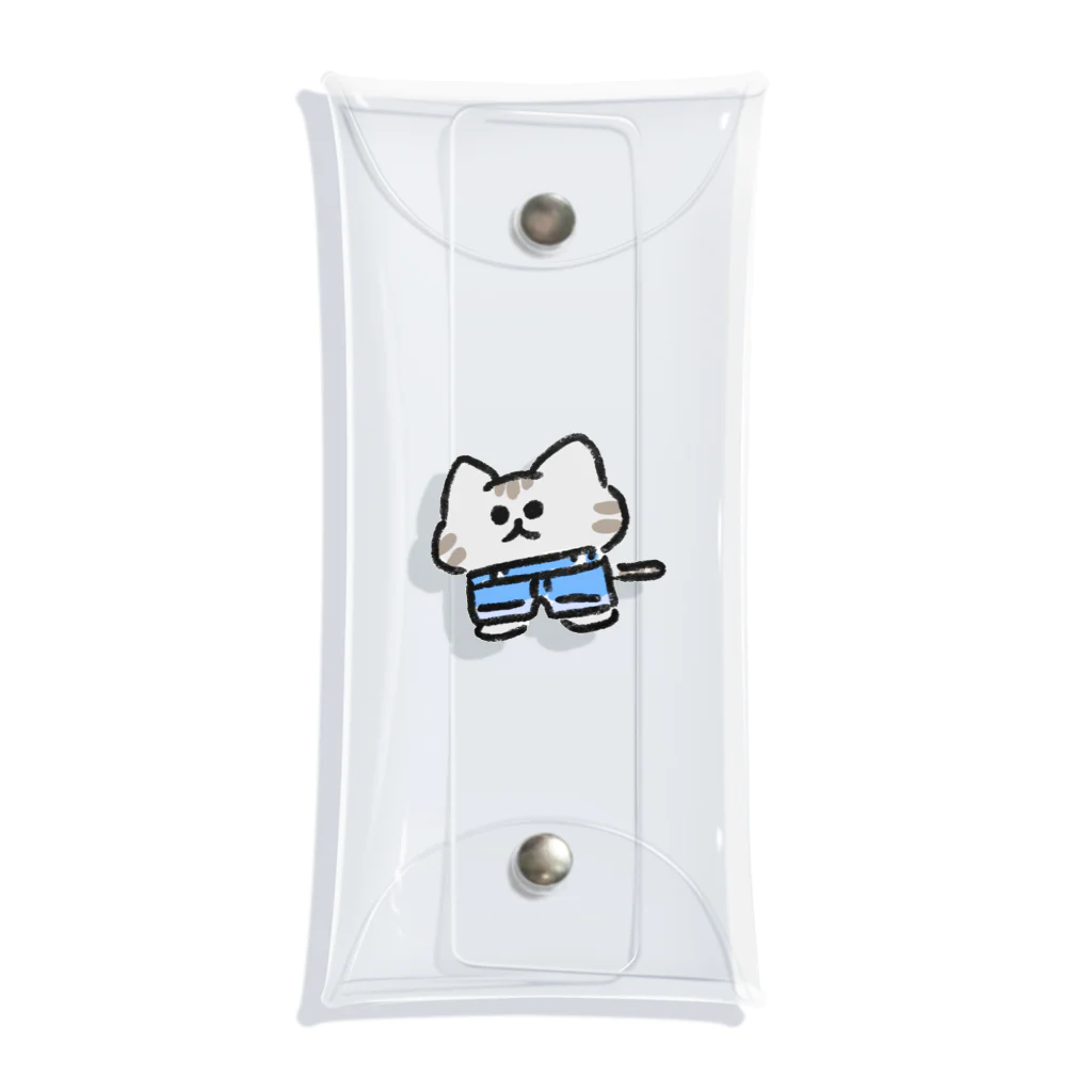 _zombieのジーパンねこ Clear Multipurpose Case