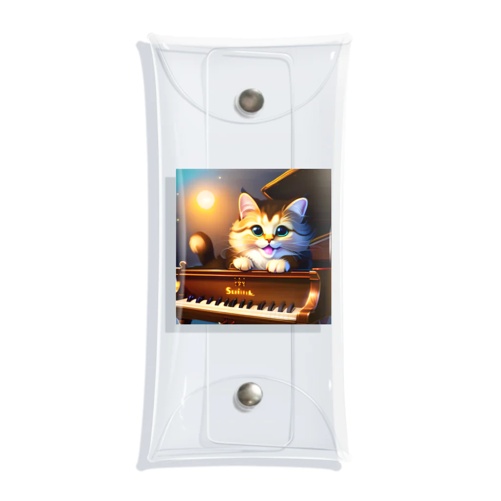 kitten pianistの子猫ピアニスト-1 Clear Multipurpose Case