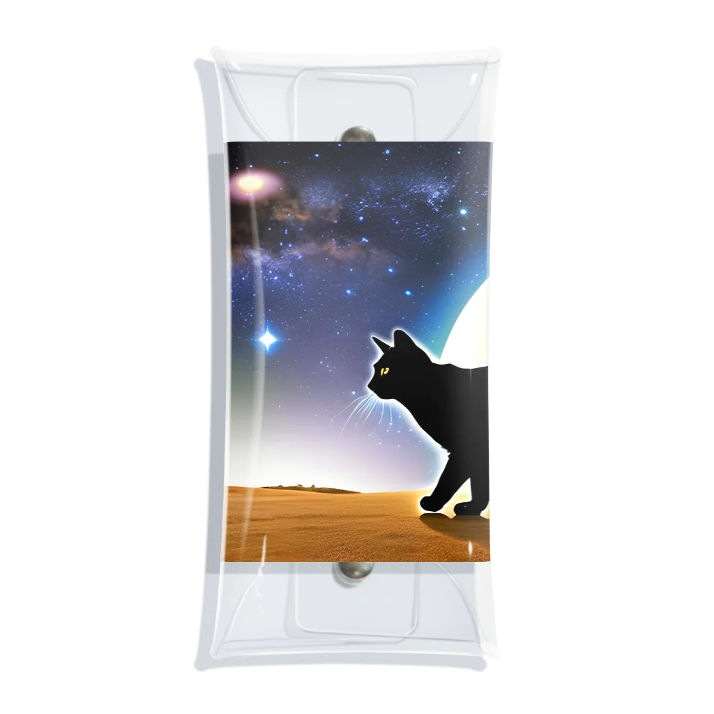 genki-cyatoの火星猫 Clear Multipurpose Case