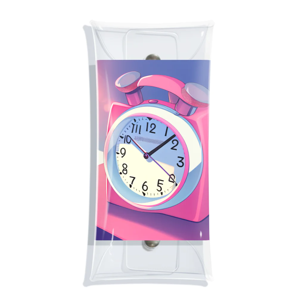 こてつくんAIのピンク置き時計 Clear Multipurpose Case