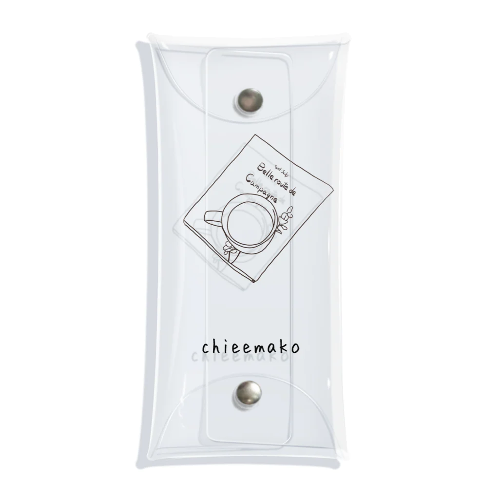 chieemakoのカップと本 Clear Multipurpose Case