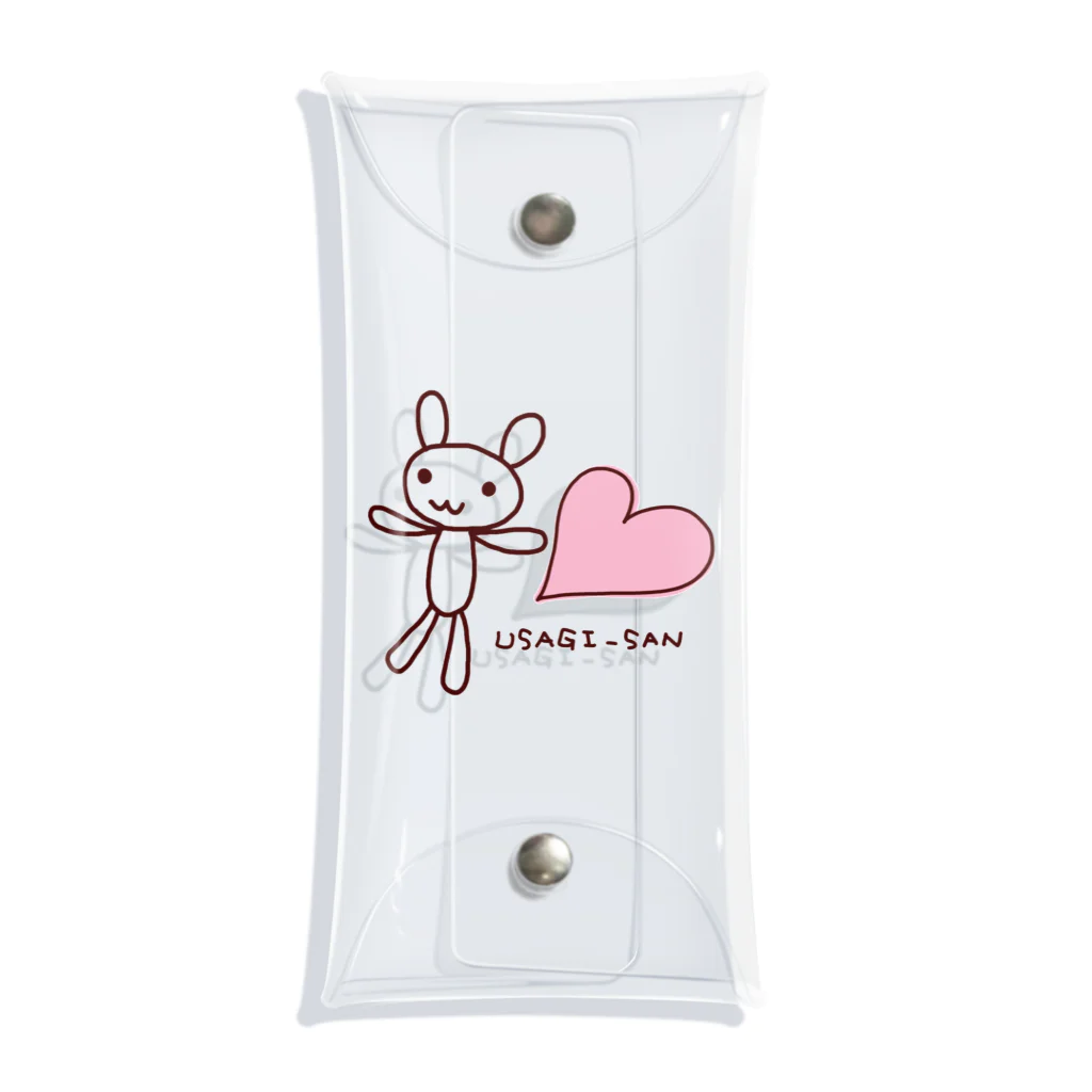 Kanonのうさぎさんとハート Clear Multipurpose Case