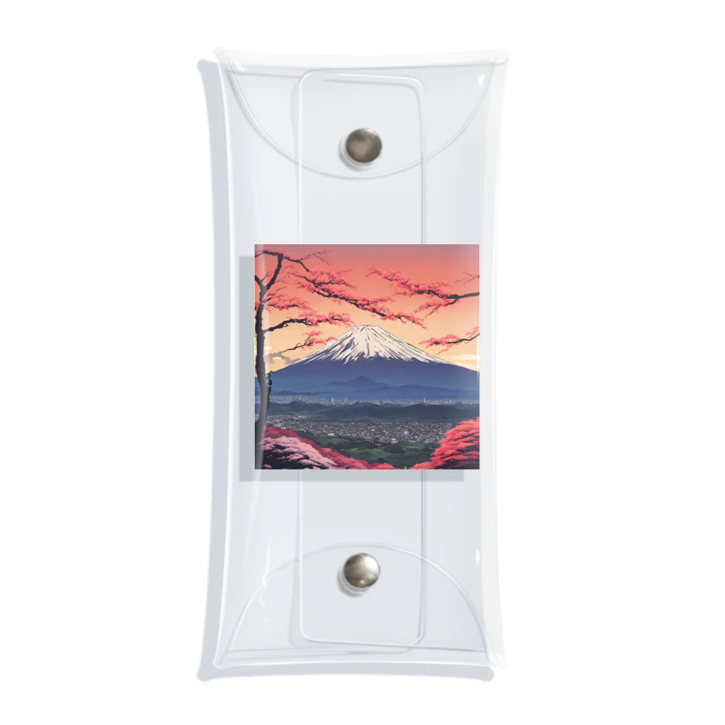 saru88の富士山 Clear Multipurpose Case