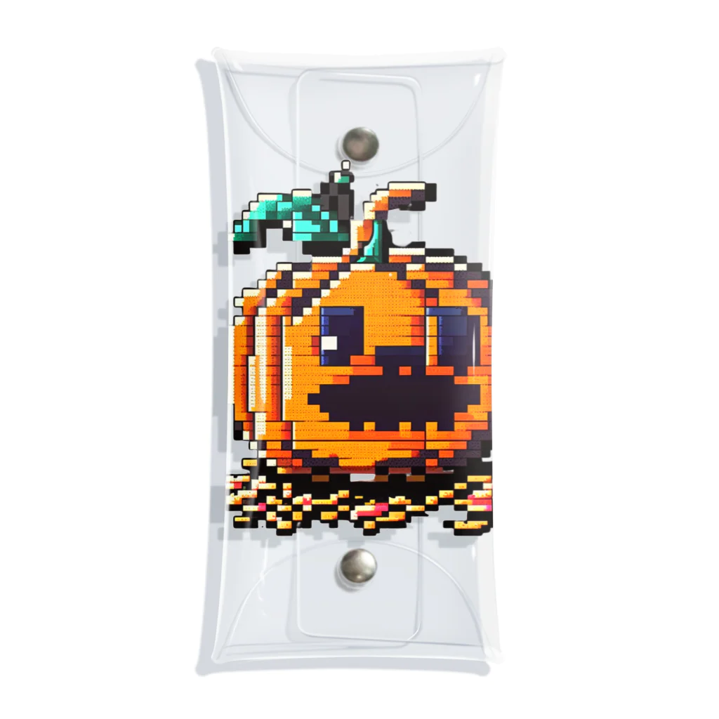 朱音琴音のドット絵のハロウィンかぼちゃのおばけ Clear Multipurpose Case