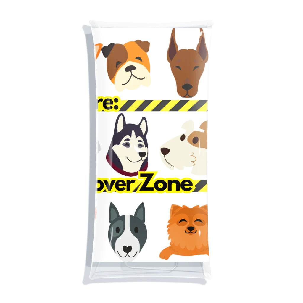 BarkingBeatsのBeware: Dog Lover Zone Clear Multipurpose Case