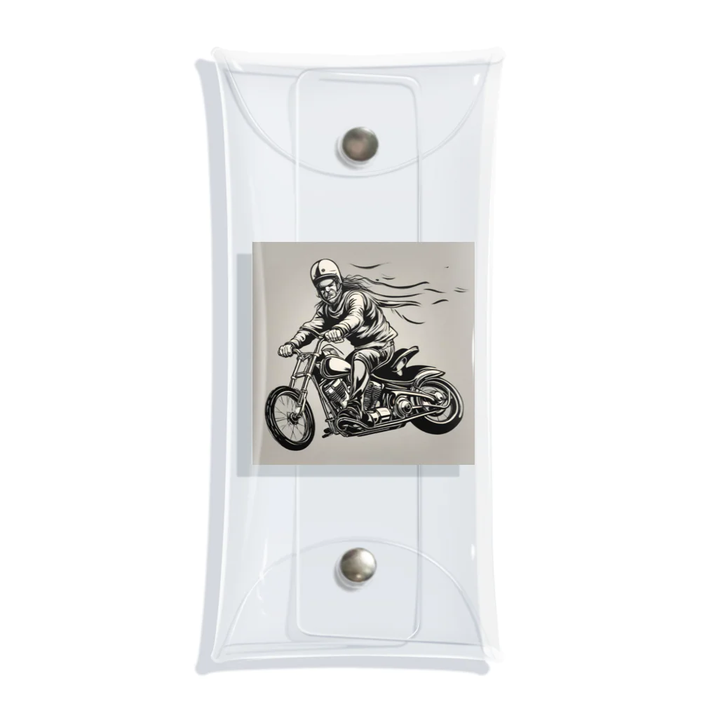 oi_0806のバイクチョッパー走ってる姿渋い Clear Multipurpose Case