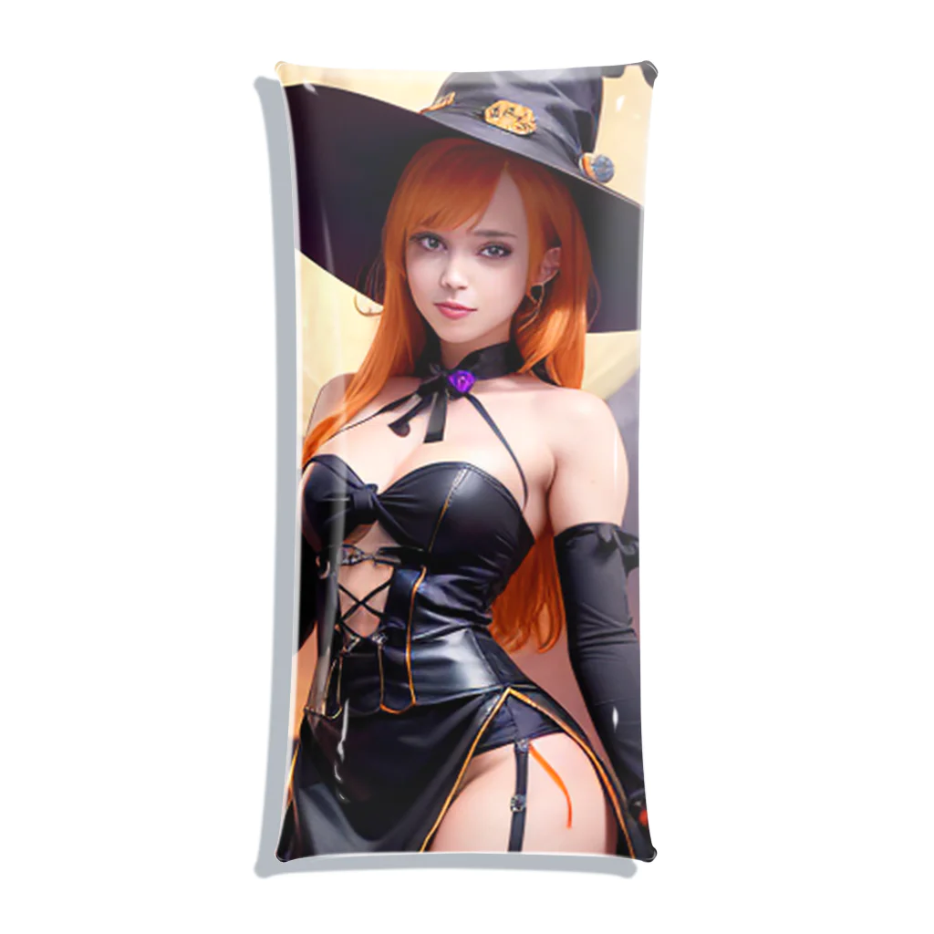 AIデザイングッズ販売　Akiba-treasure（アキバトレジャー）のハロウィン美女 クリアマルチケース