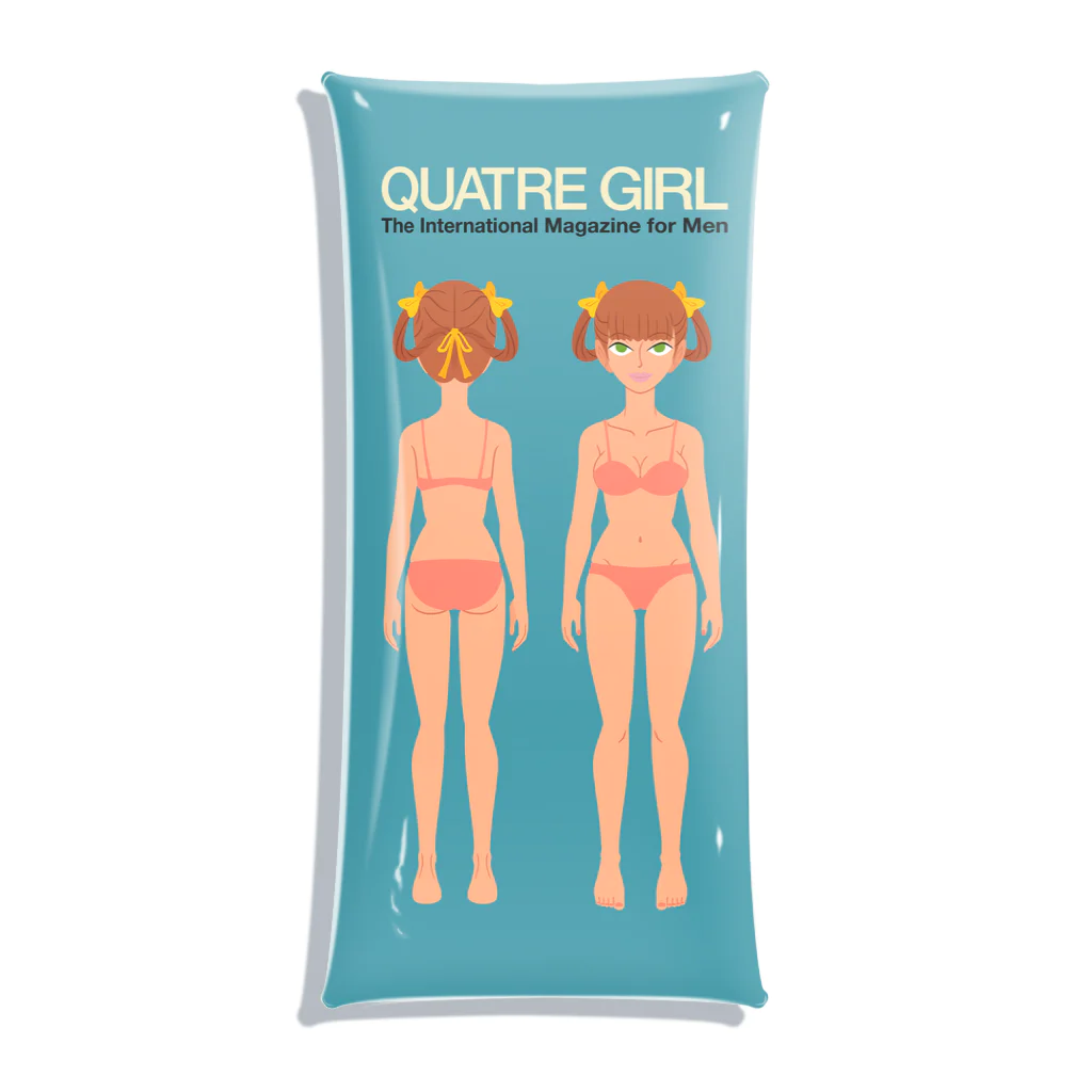 Quatre Illustrationのキャトル・ガール06 Clear Multipurpose Case