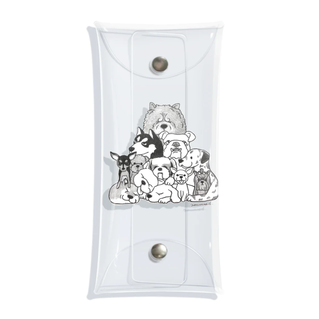 wanwanartのわんこてんこ盛り  Clear Multipurpose Case