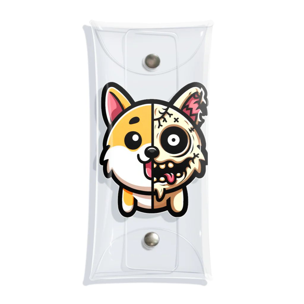 Mine-1のかわいい芝犬グッズ　ゾンビ化 Clear Multipurpose Case