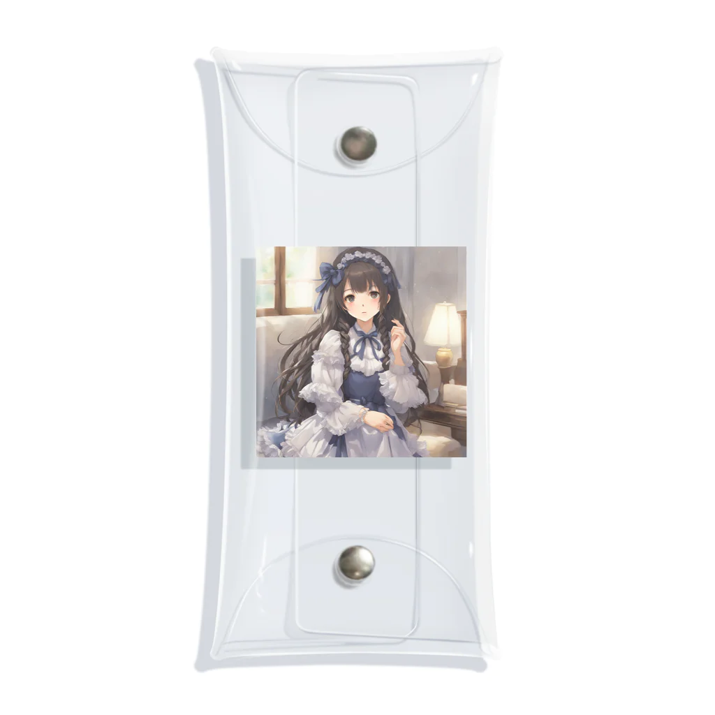 hamusutaroのドレス女の子 Clear Multipurpose Case