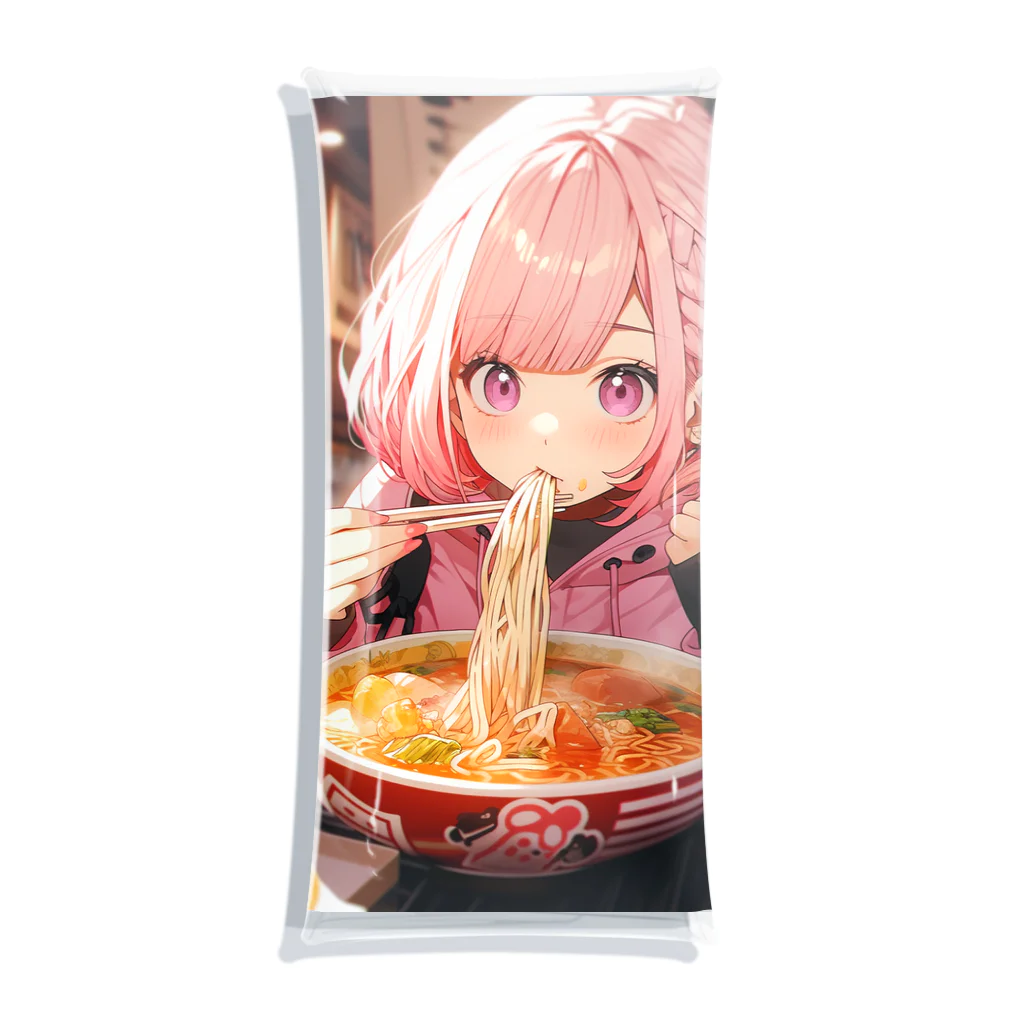 ぶーたんのラーメンをたべる女の子 Clear Multipurpose Case