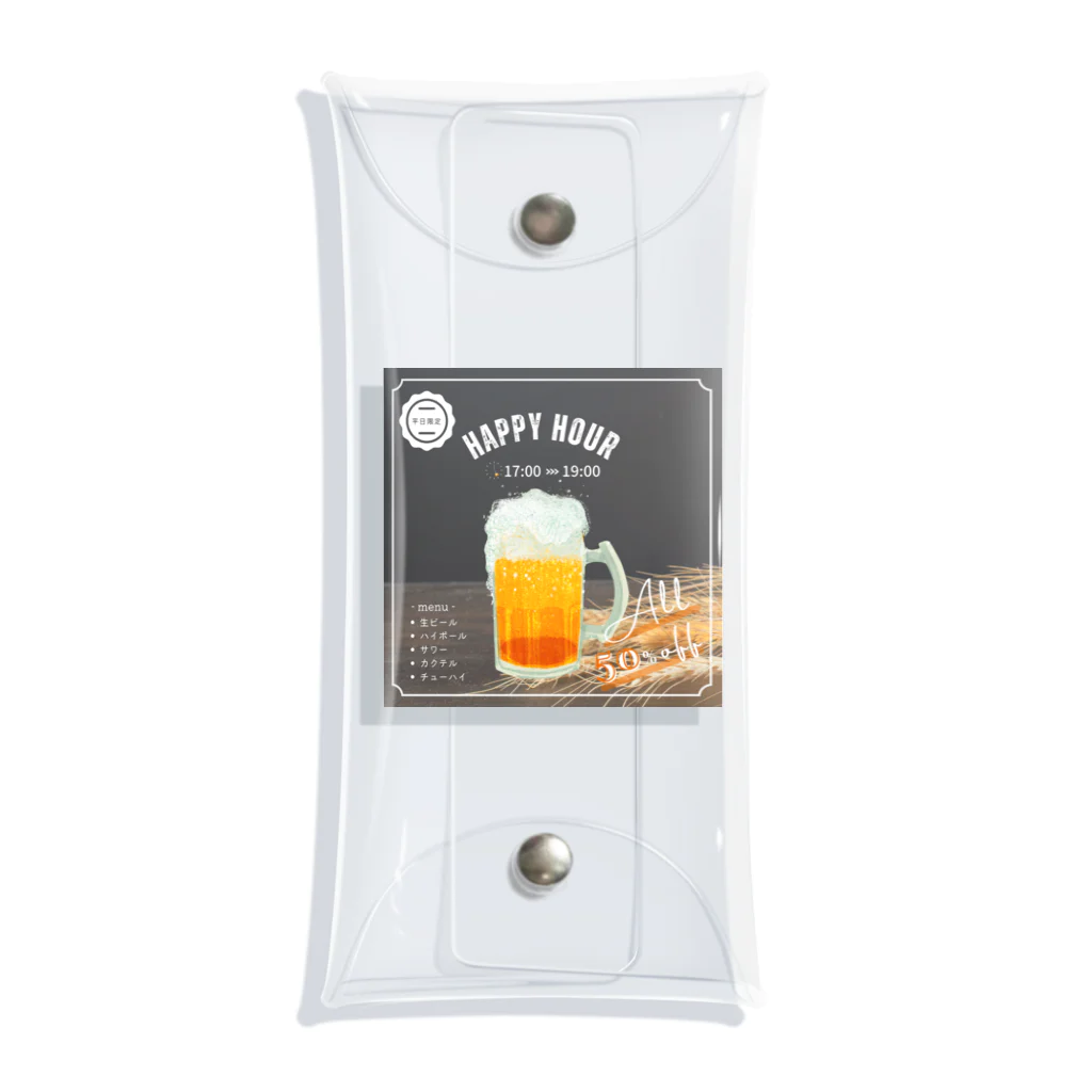 KSK SHOPのBEER-ビール Clear Multipurpose Case