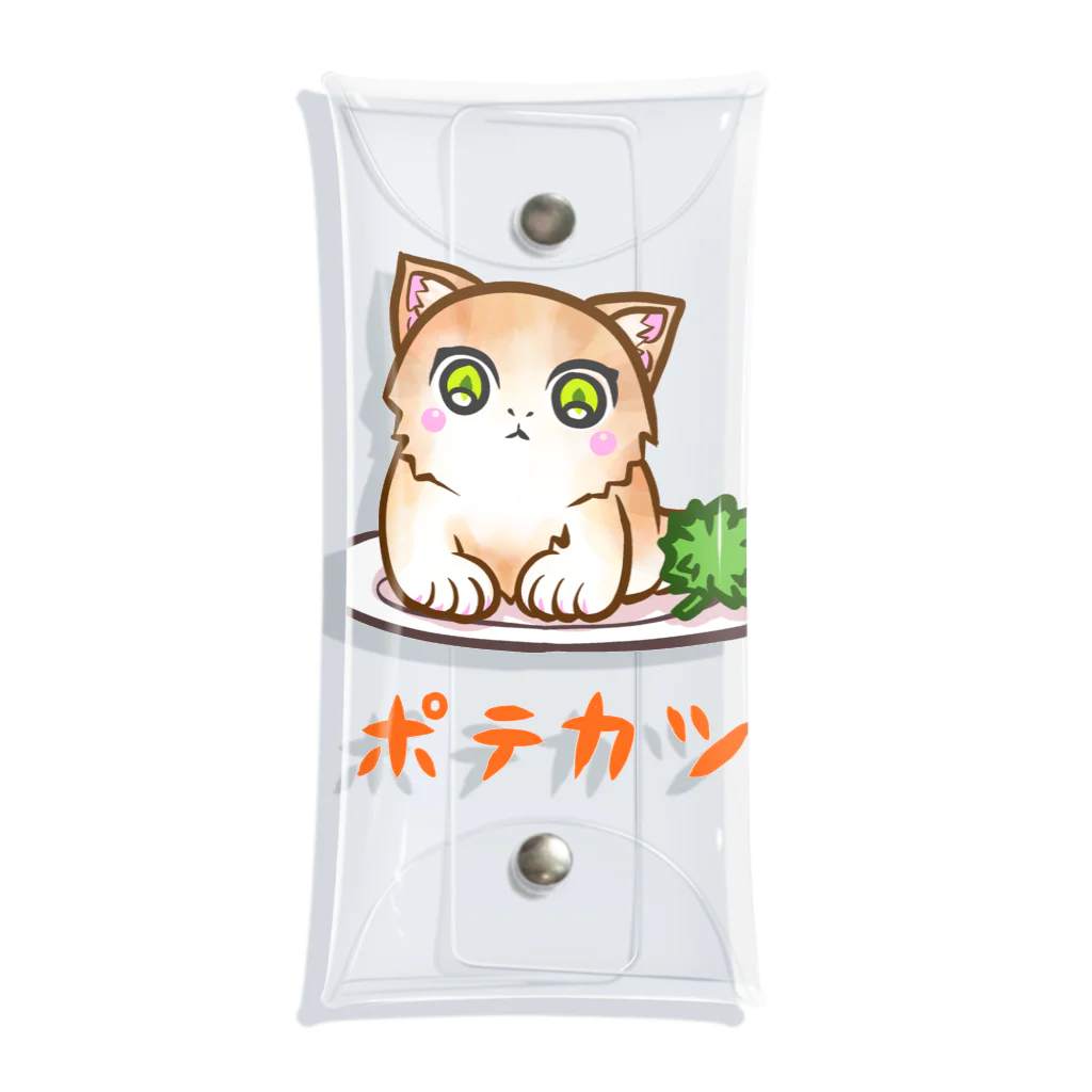 nya-mew（ニャーミュー）のポテカツ Clear Multipurpose Case