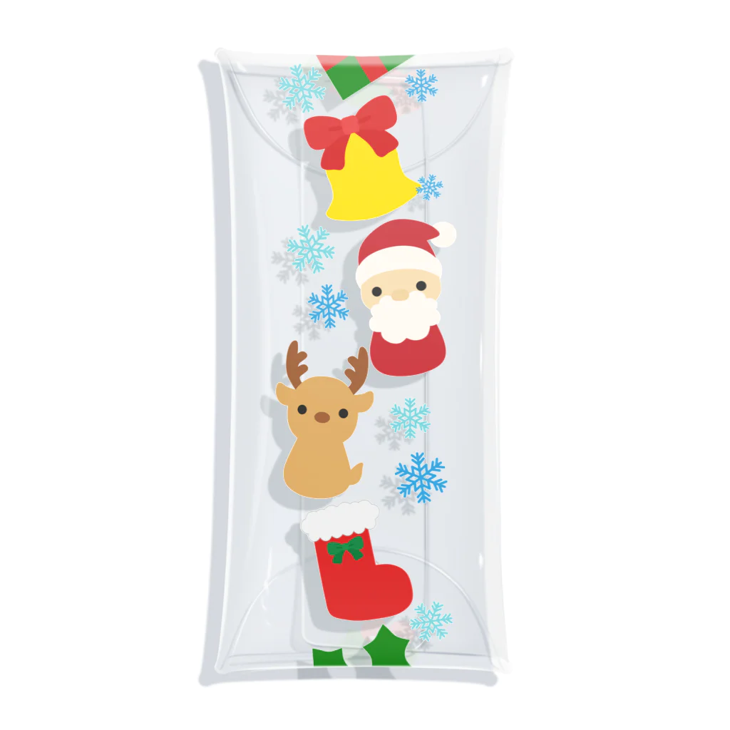 つきしょっぷのクリスマス Clear Multipurpose Case