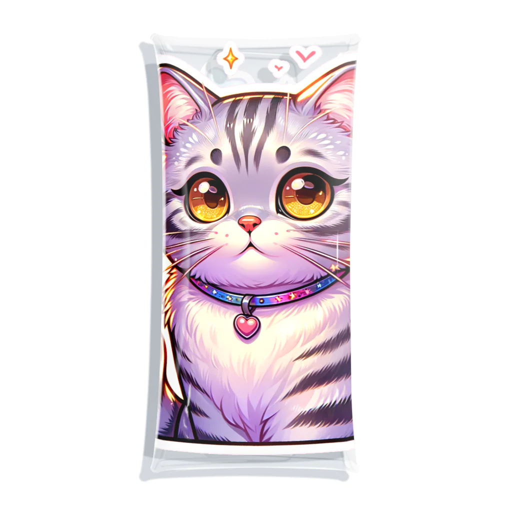 Stellaのアメショーのメイちゃん　キュート猫シリーズ Clear Multipurpose Case