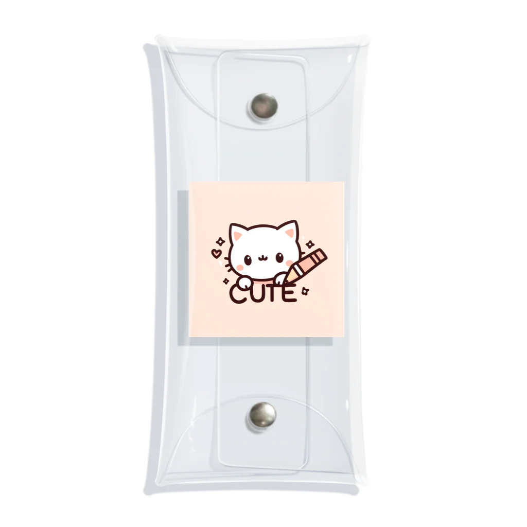 mini_asuのCut 猫 クリアマルチケース