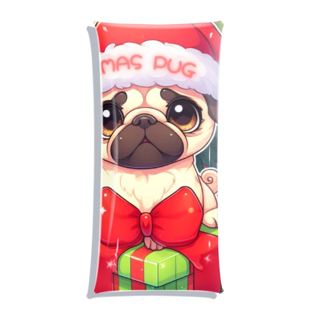 furebuhi　clubのXmas PUG クリアマルチケース