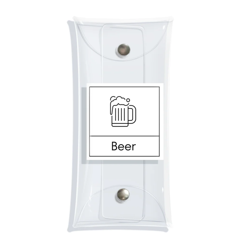 ミニマルくんの四角におさまるBeer Clear Multipurpose Case