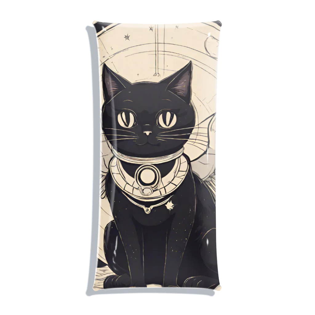 宇宙黒猫キョロちゃんの宇宙黒猫キョロちゃん(ノスタルジー) クリアマルチケース