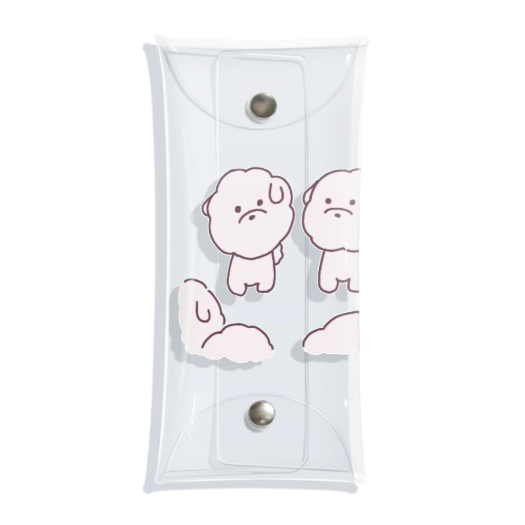 feee.co/フィー子(マーメイド)のふわもち犬の集い(井戸端会議) Clear Multipurpose Case