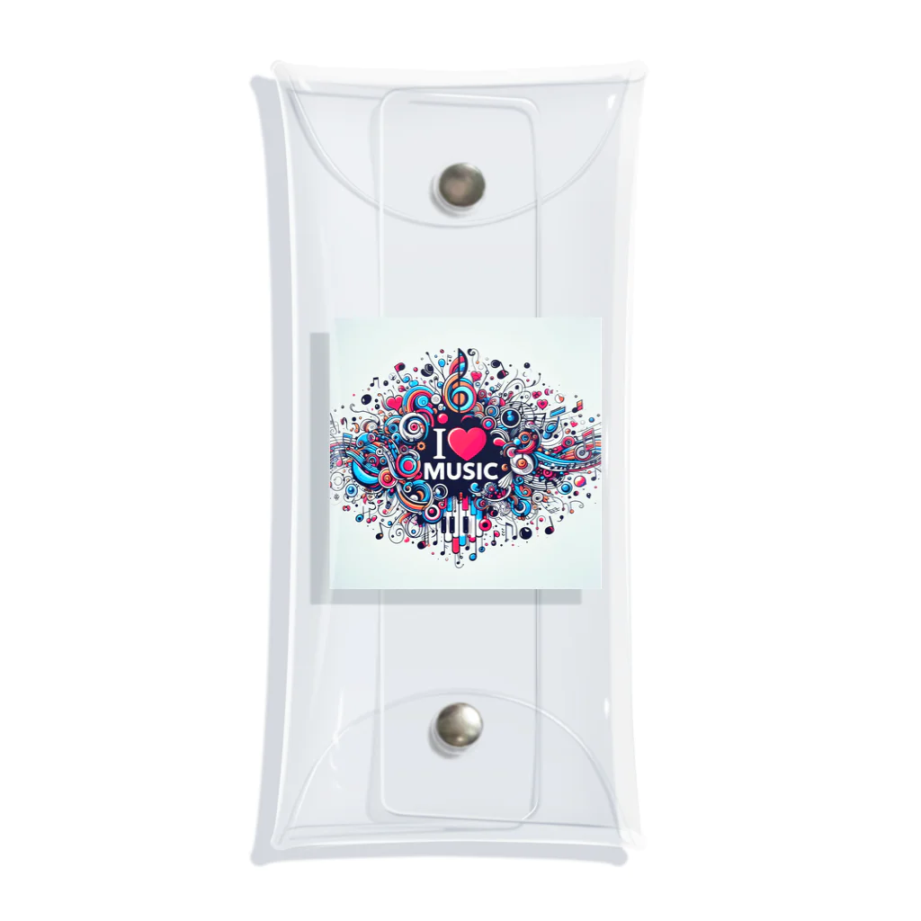 kibou0304のI love music. Clear Multipurpose Case