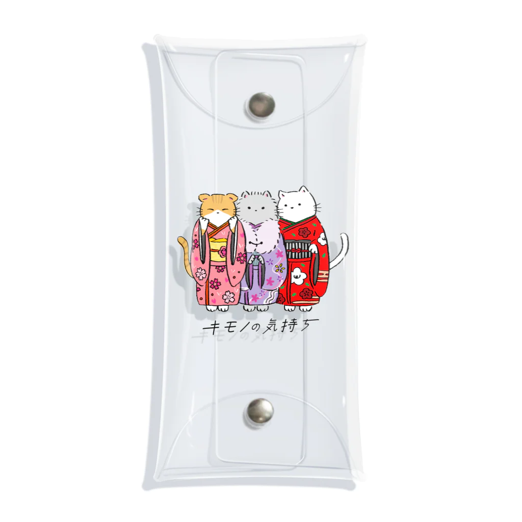 キモノネコの【キモノネコ】3姉妹 Clear Multipurpose Case