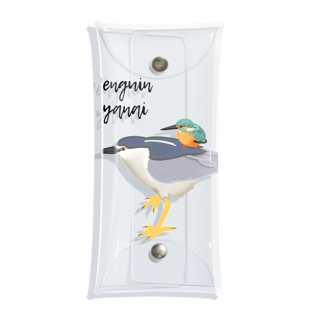 やちよ｜リアル鳥イラストのPenguin Jyanai with Penguin Clear Multipurpose Case