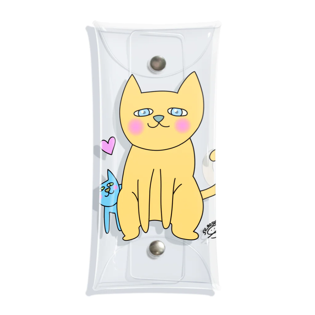 su_nosukeのラブねこさん Clear Multipurpose Case