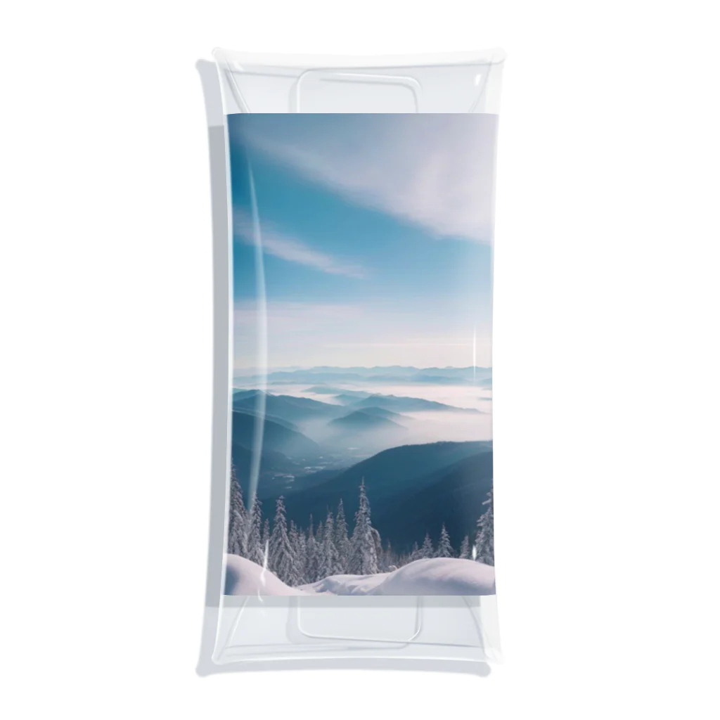 awawoの青空と山の風景 Clear Multipurpose Case