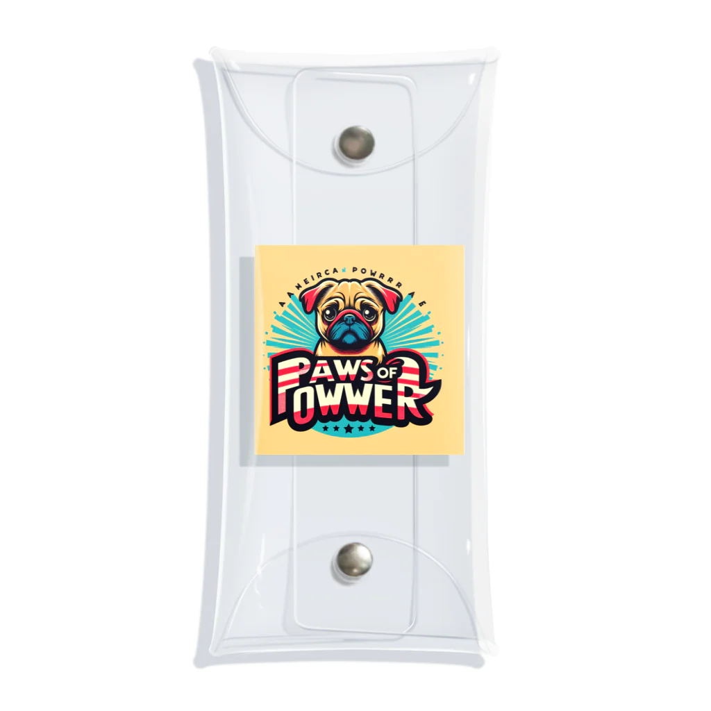 Urban pawsのパグチワワ「Paws of Power」 Clear Multipurpose Case