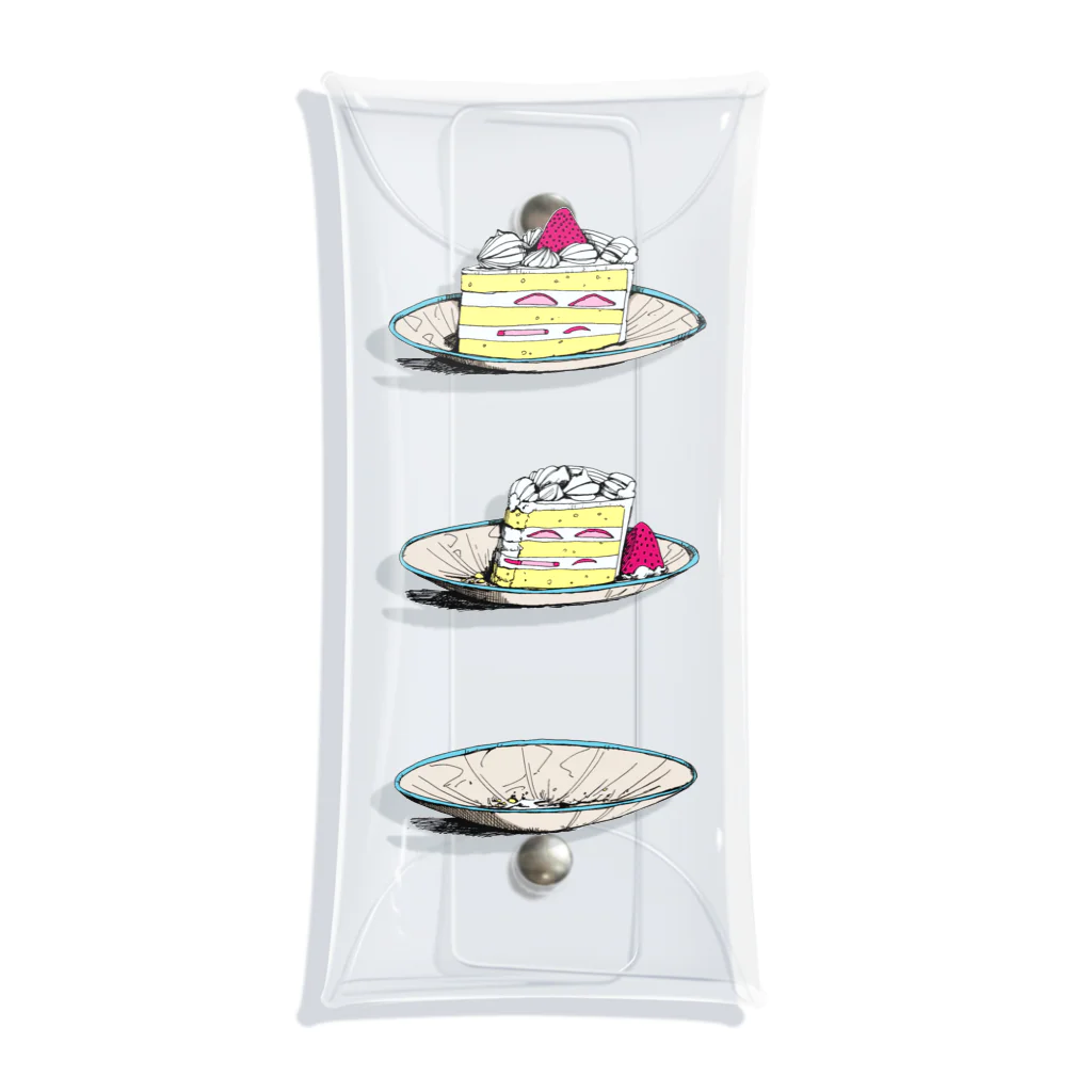 嘉原麦のEating cake Clear Multipurpose Case