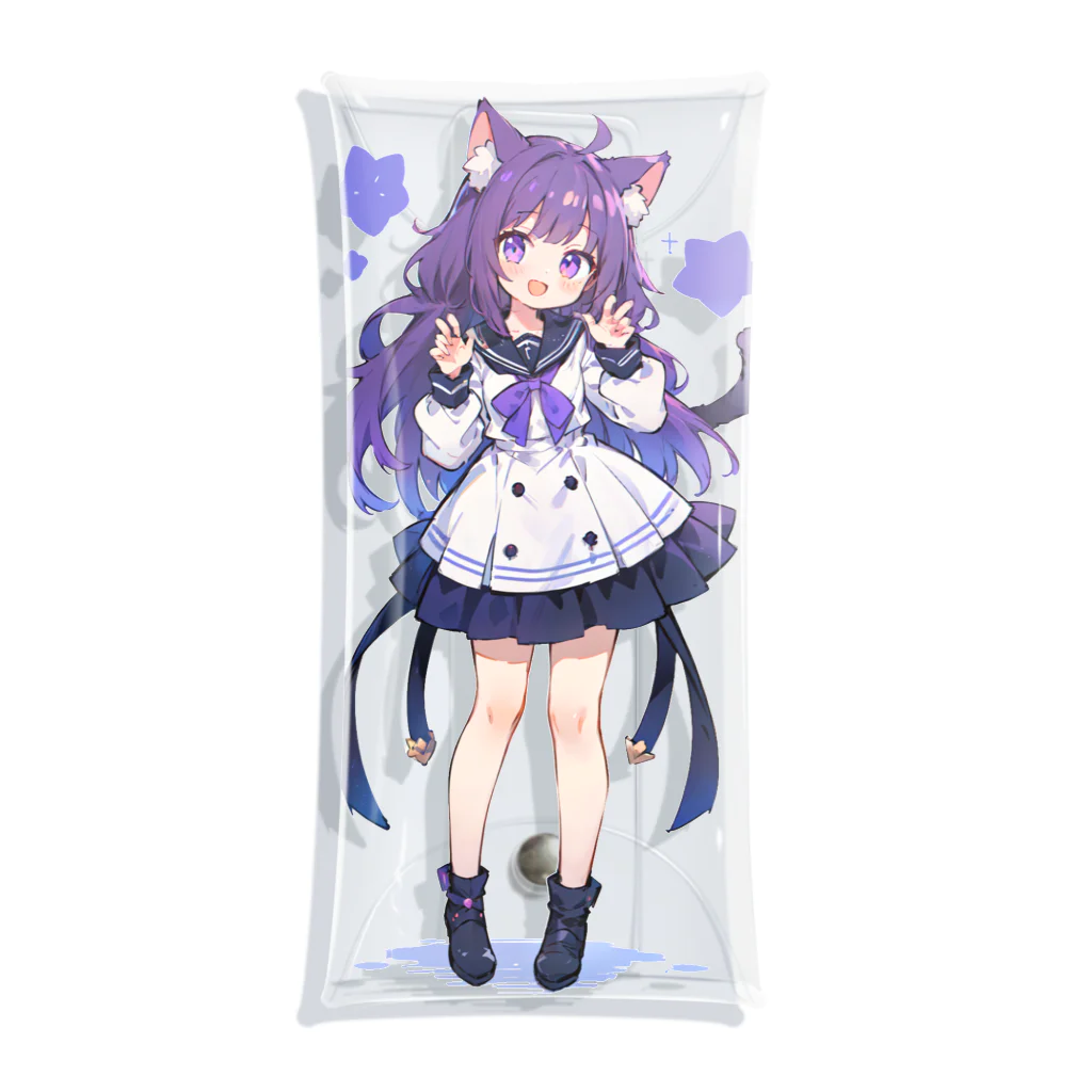 kawaii女の子専門ショップのにゃんにゃん猫ちゃん女の子 Clear Multipurpose Case