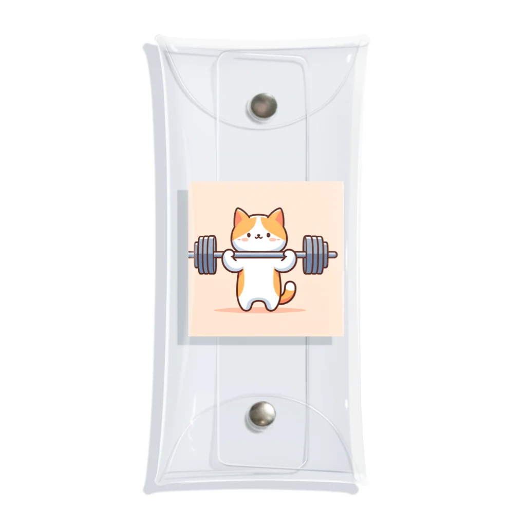 ibashunyaのアームカール猫 Clear Multipurpose Case