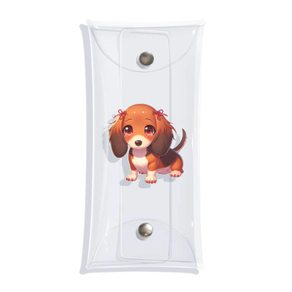 Dog Selectionのミニチュアダックス　女の子　アイテム Clear Multipurpose Case