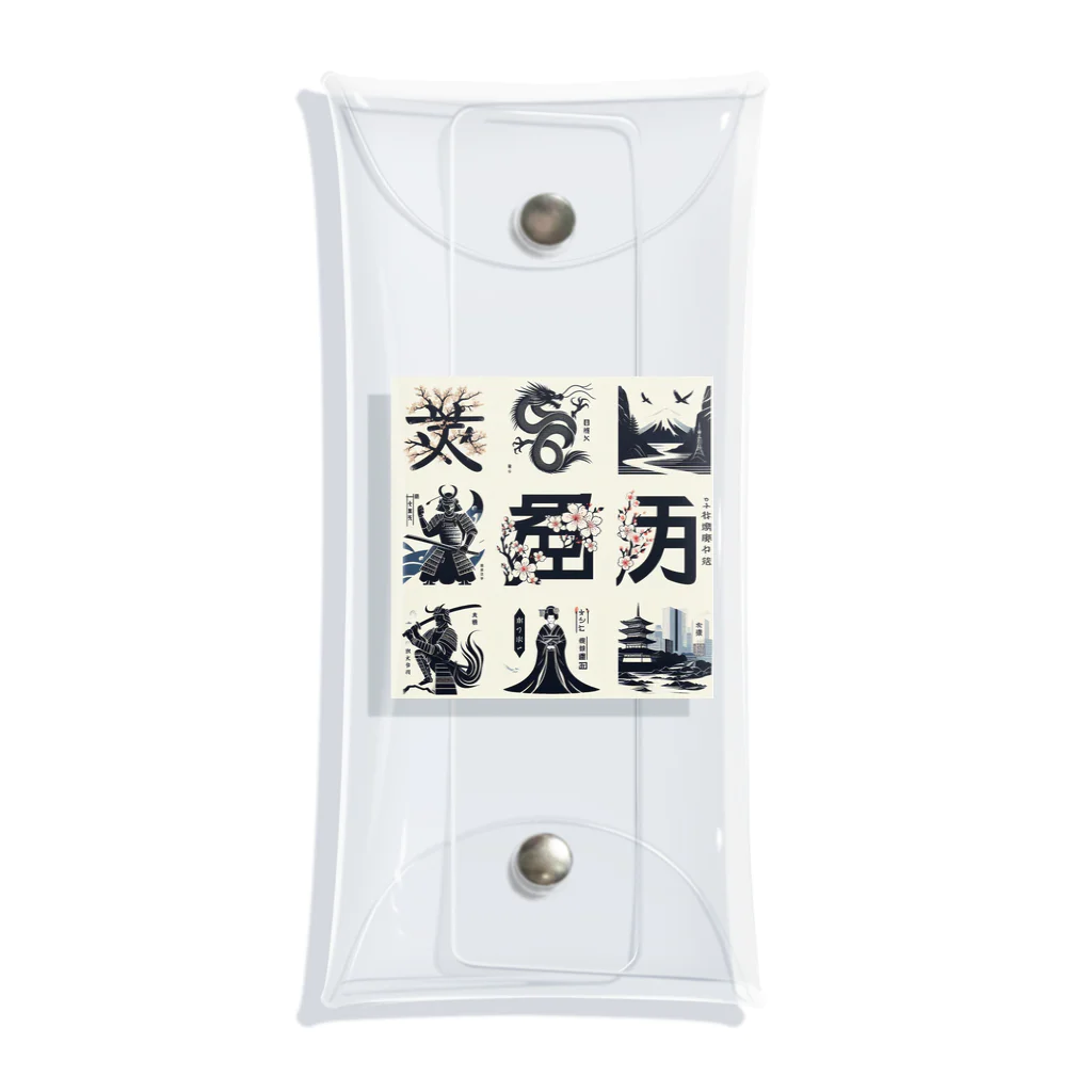 hanaKのKANJI japan Clear Multipurpose Case