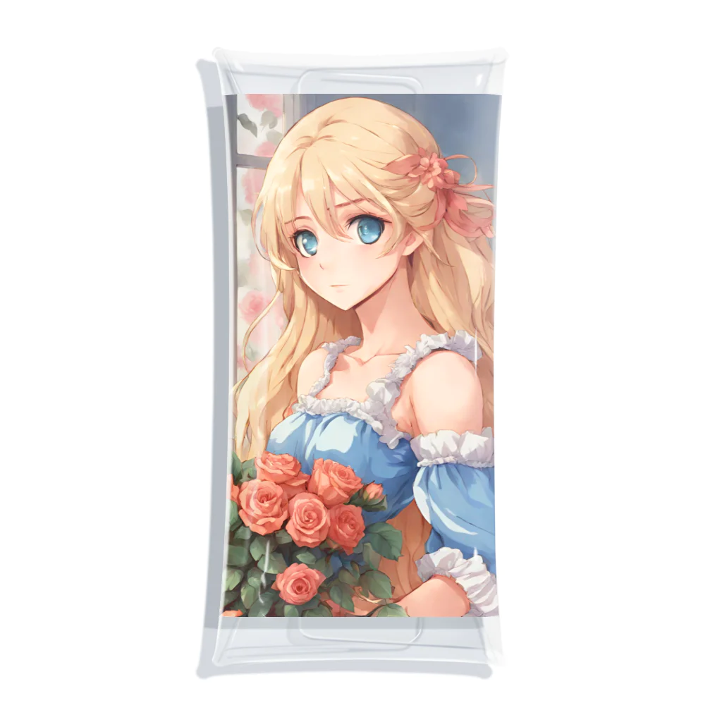 プリンゴブリンの花束バラ子さん Clear Multipurpose Case