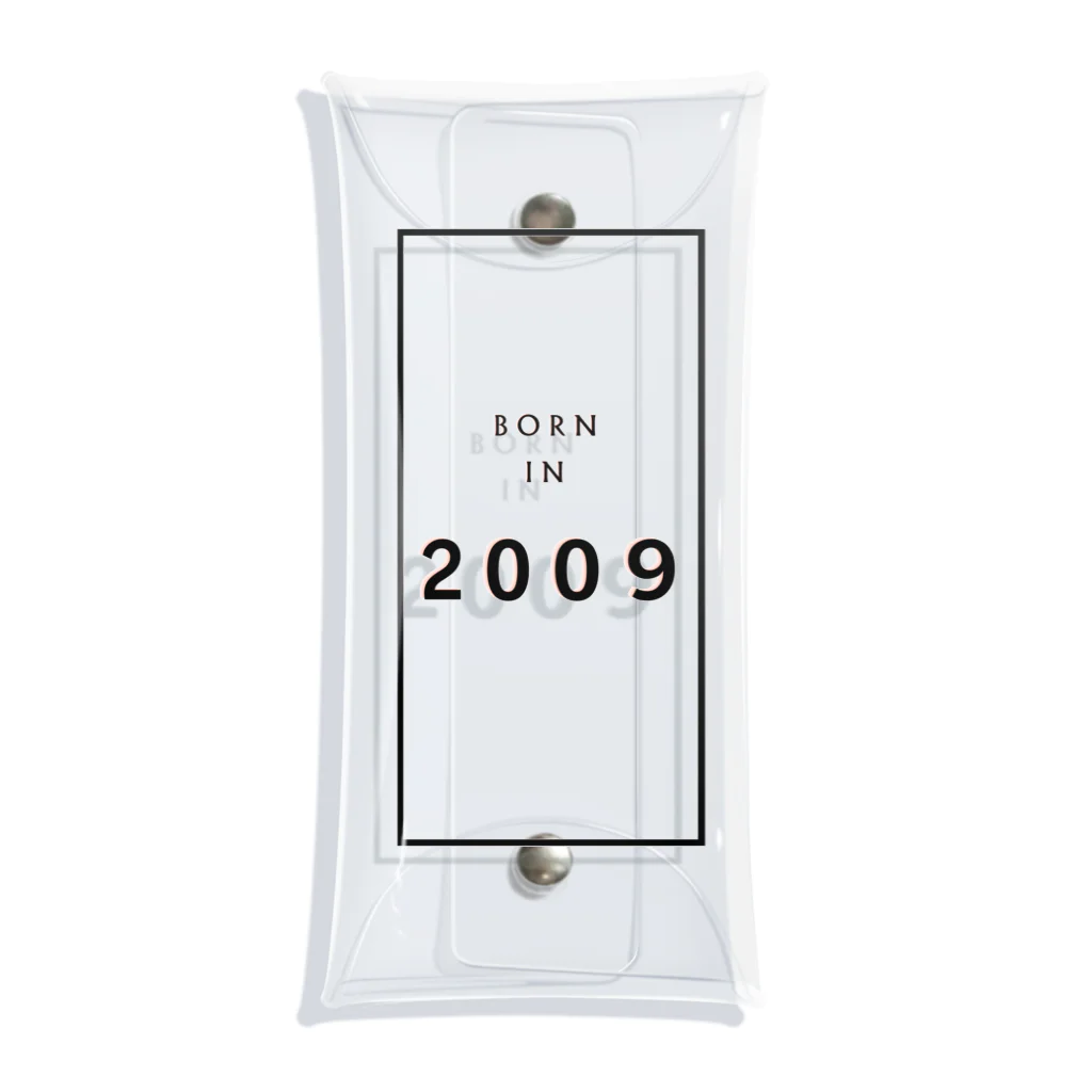 Identity brand -sonzai shomei-の【生年】BORN in 2009 / 2009年生 クリアマルチケース