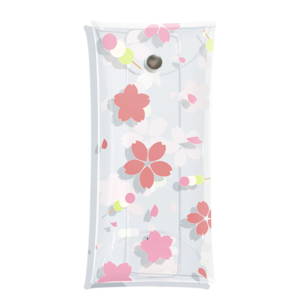 つきしょっぷのお花見 Clear Multipurpose Case