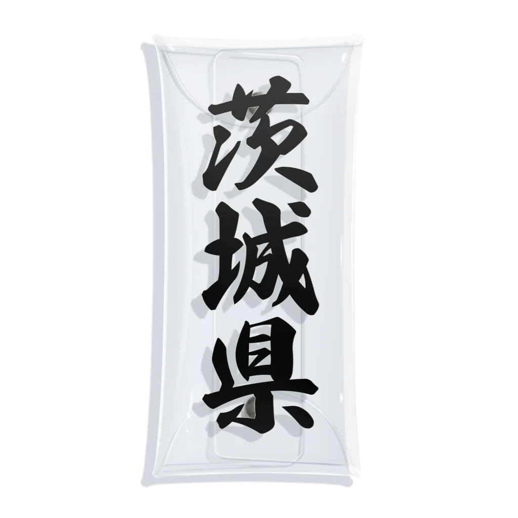 着る文字屋の茨城県 （地名） Clear Multipurpose Case