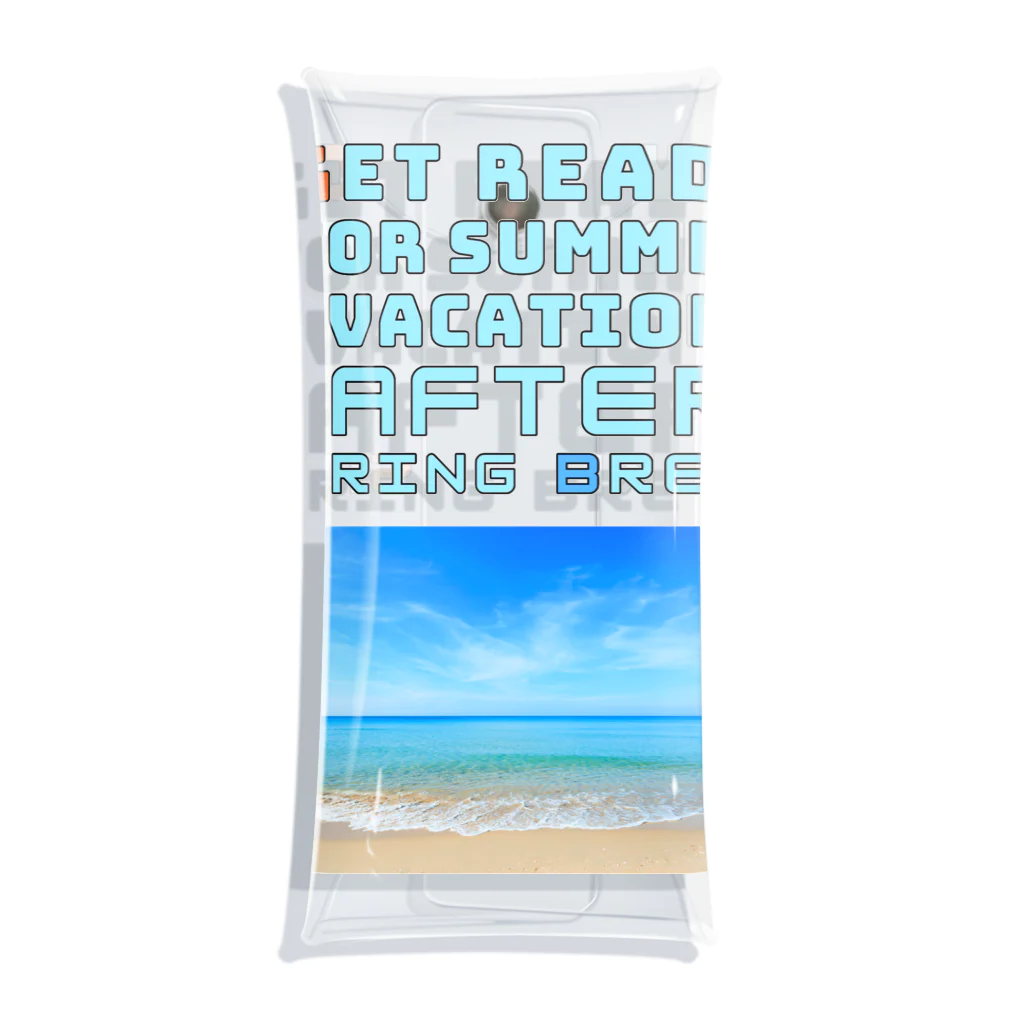 ConversationStarterの夏休みにそなえよ！ Clear Multipurpose Case