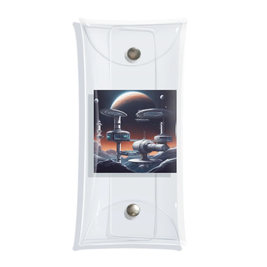 Banksy-sの1. Futura Space Station Clear Multipurpose Case