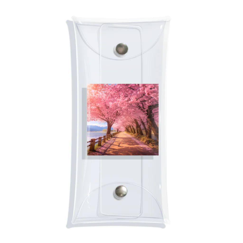 AQUAMETAVERSEの桜並木　なでしこ1478 Clear Multipurpose Case