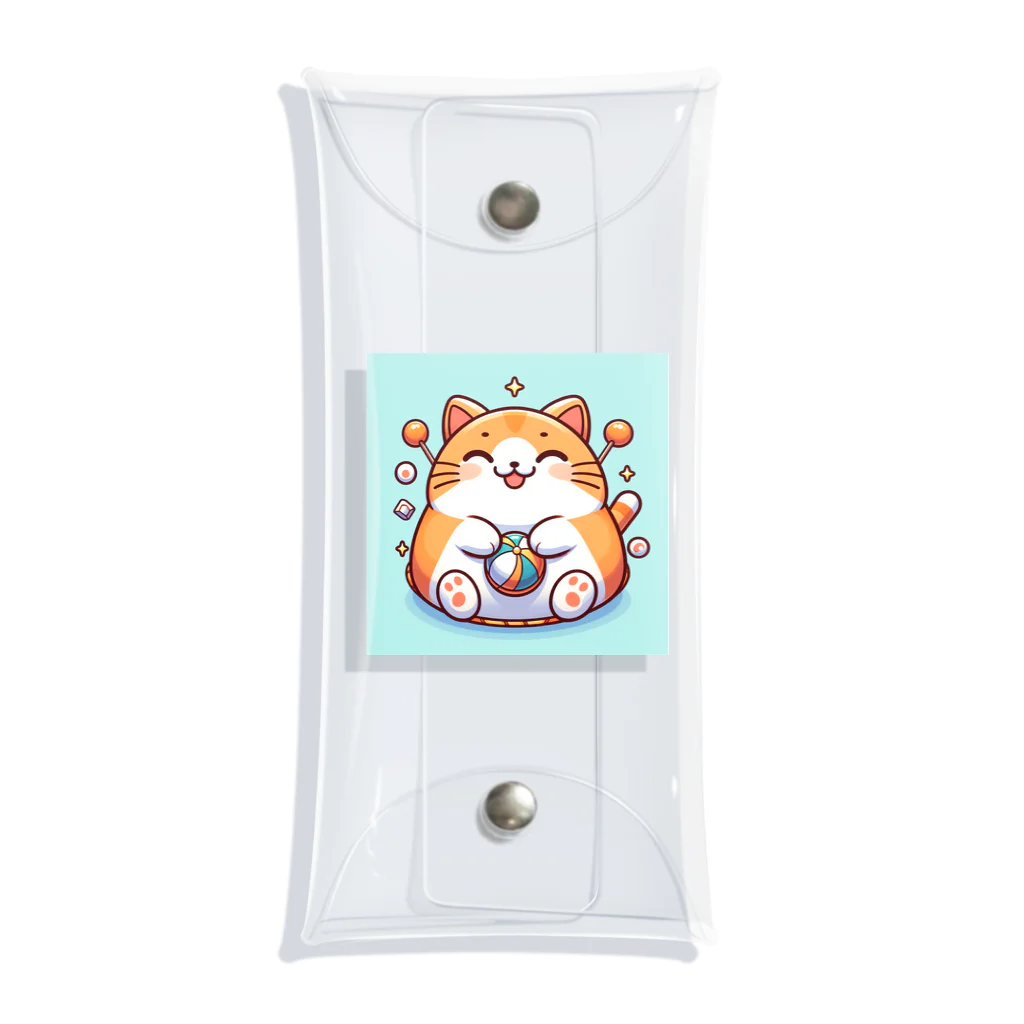 wtr3045のまるねこ37 Clear Multipurpose Case