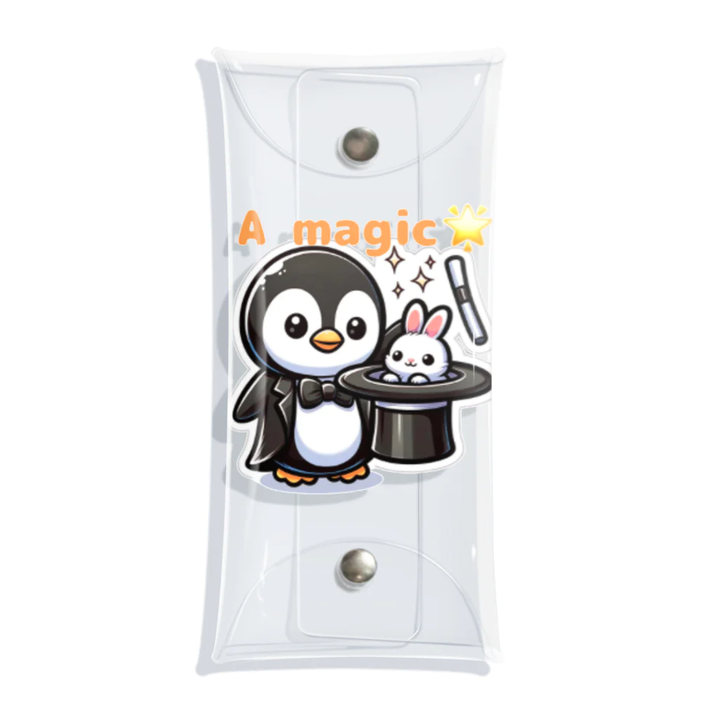 tsukino-utenaのおめかしPenguin、魔法使いになる。 Clear Multipurpose Case