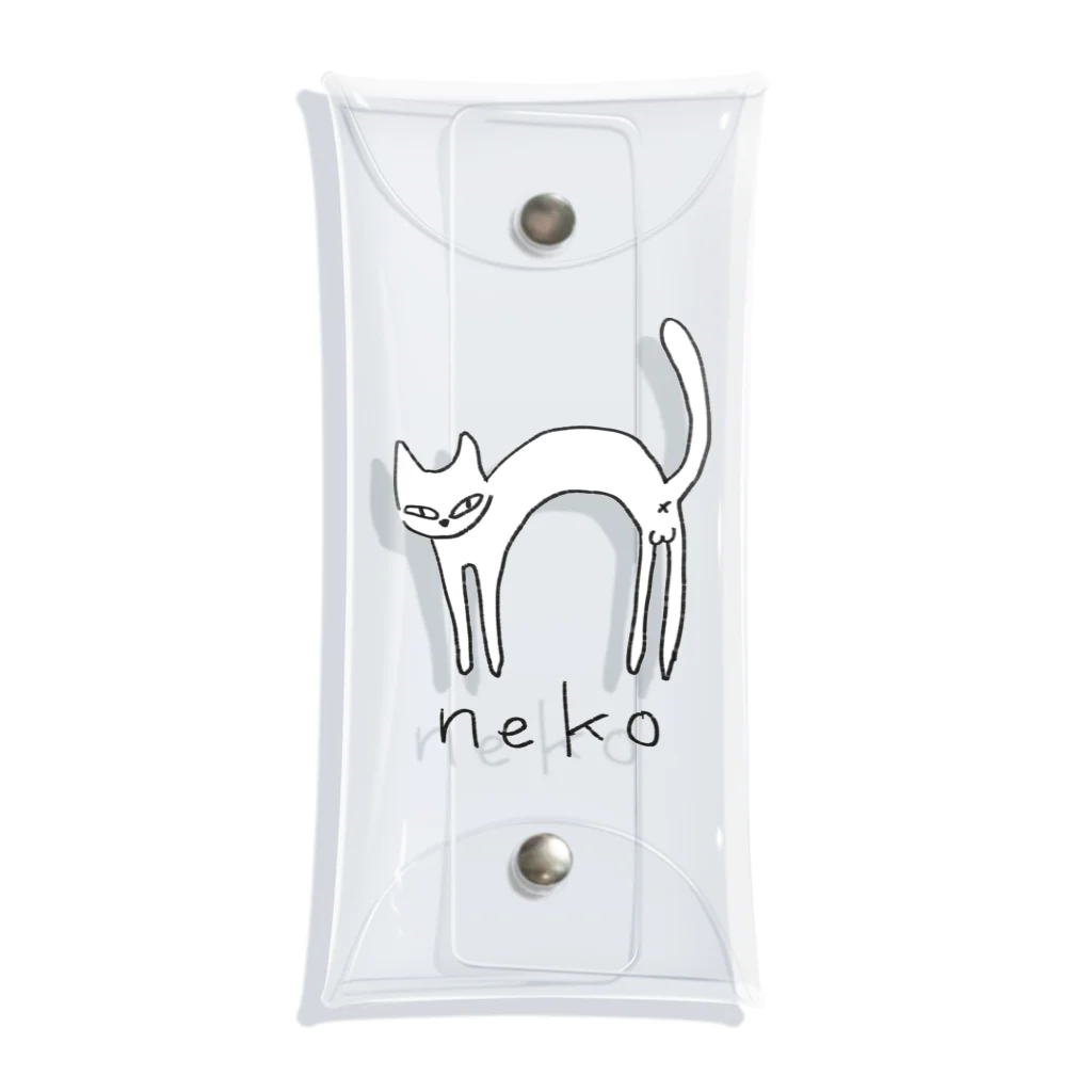 月蝕雑貨のneko クリアマルチケース