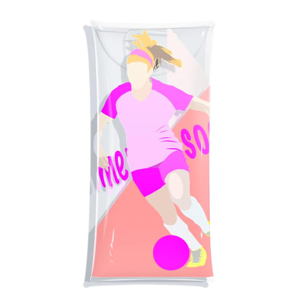 JAPAすぷのwomen’s soccer スターフォワード Clear Multipurpose Case